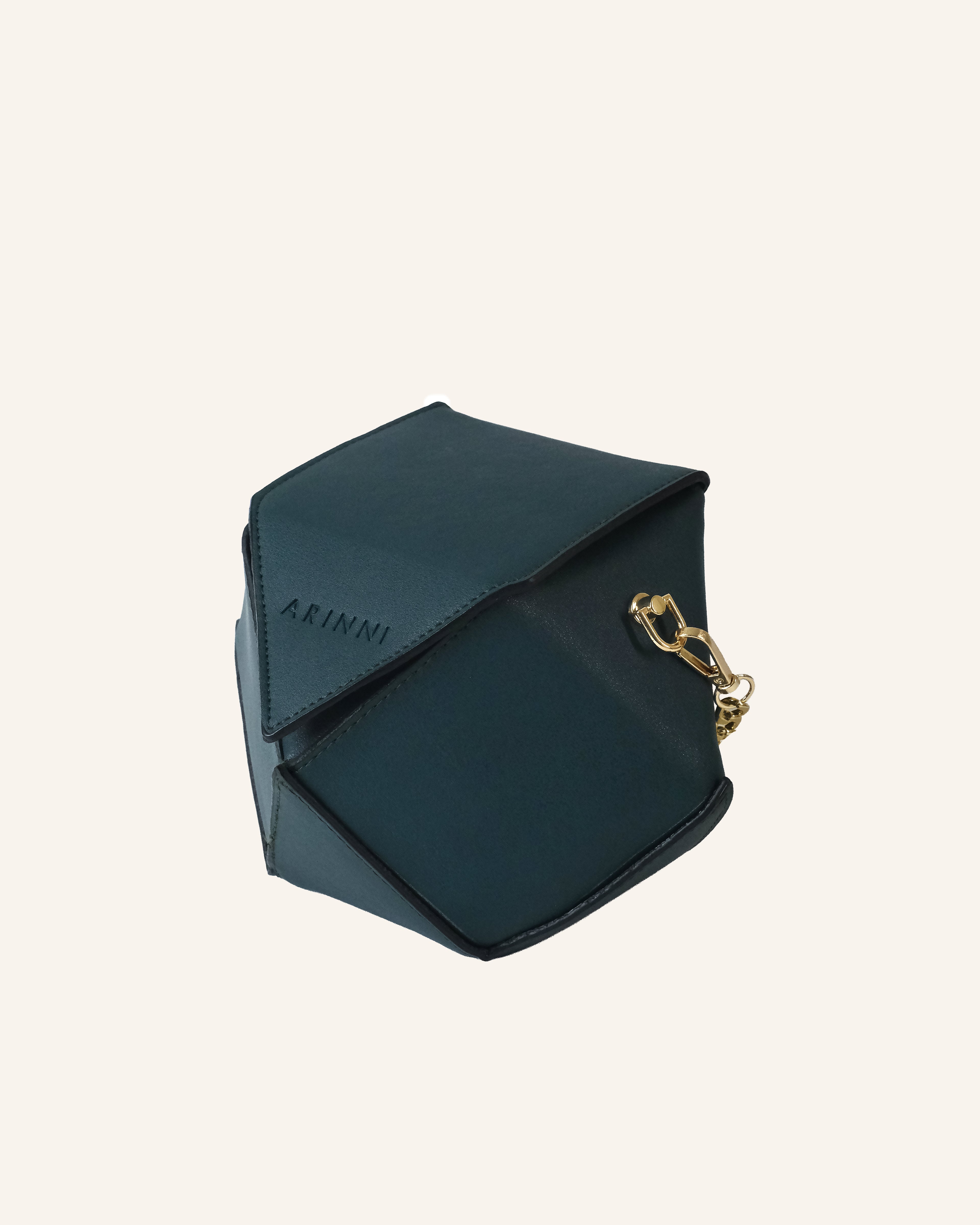 Nuit Hand Bag Metallic Green