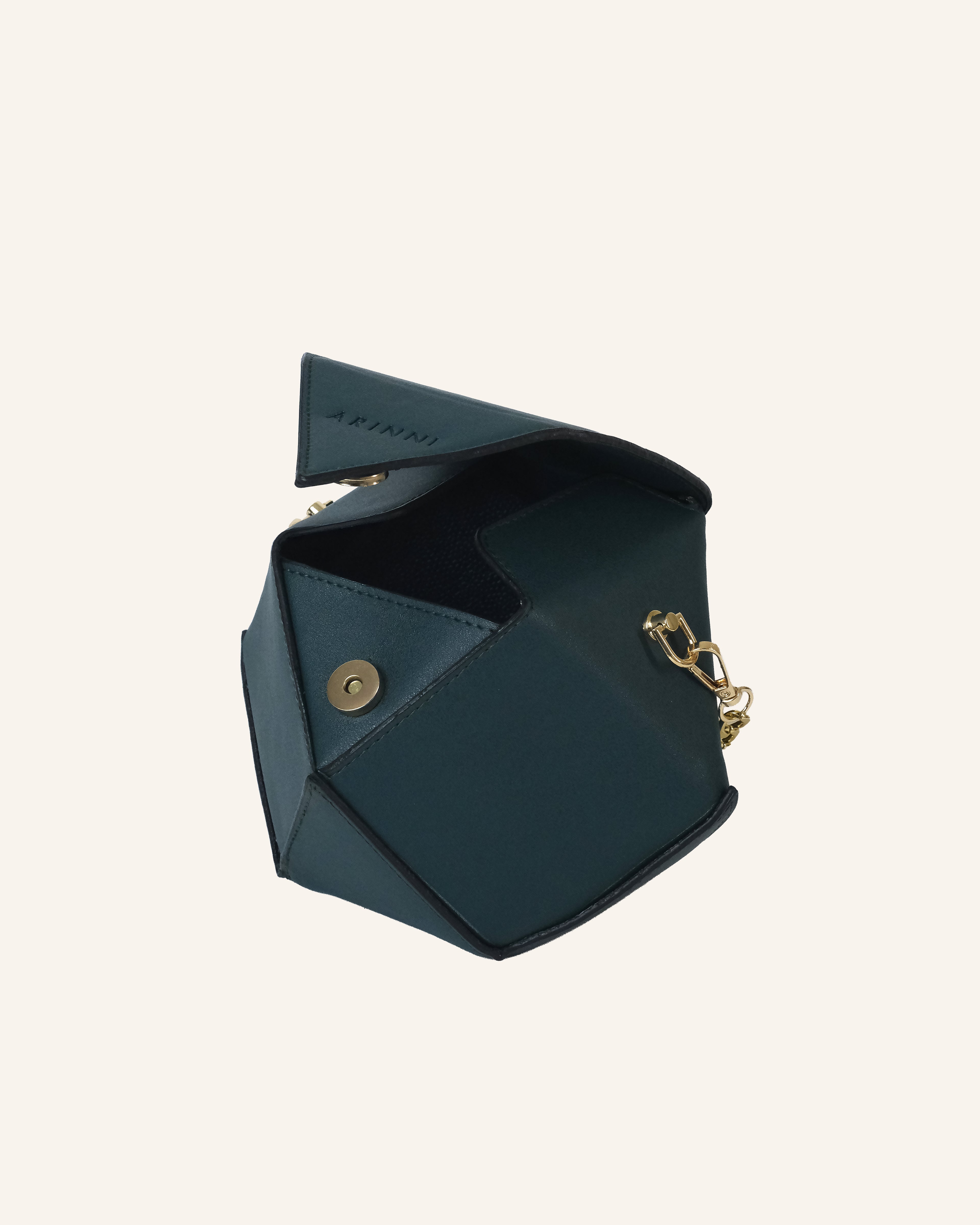 Nuit Hand Bag Metallic Green