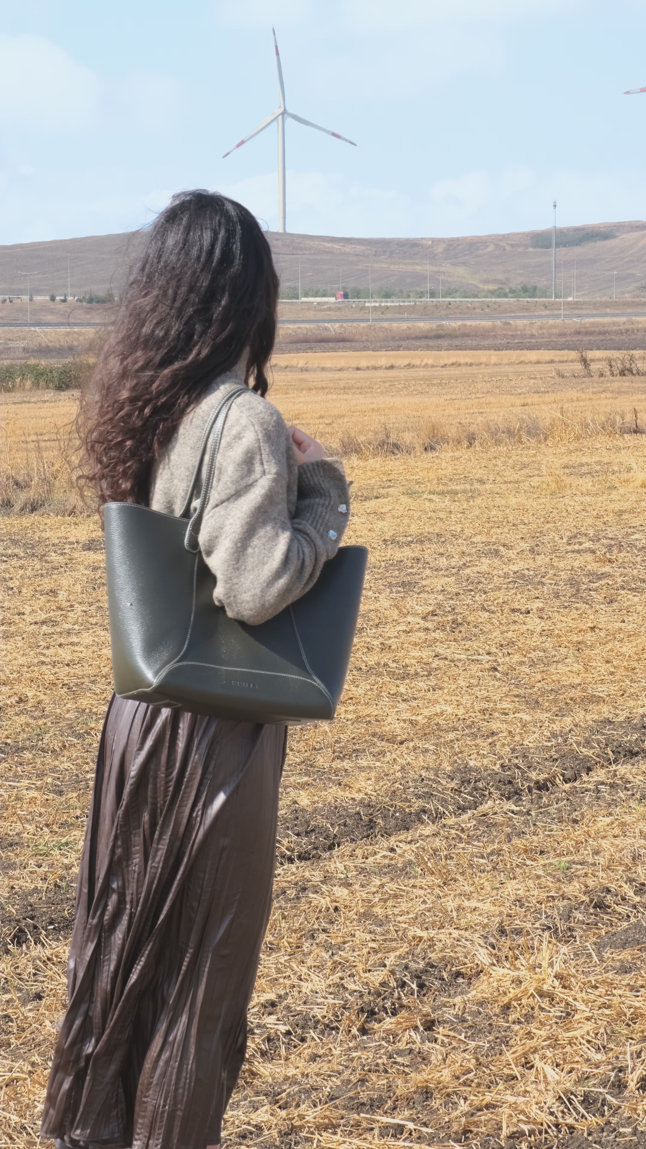 Vela Tote Bag Olive Green